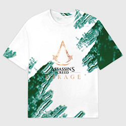 Мужская футболка оверсайз Assasins creed mirage game pattern