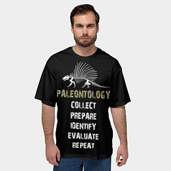 Футболка оверсайз мужская Paleontology dimetrodon, цвет: 3D-принт — фото 2