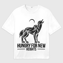 Футболка оверсайз мужская Жаждущий новых высот, цвет: 3D-принт