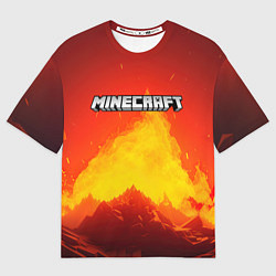 Футболка оверсайз мужская Мир minecraft, цвет: 3D-принт