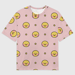 Футболка оверсайз мужская Цыплята parttern, цвет: 3D-принт