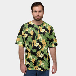 Футболка оверсайз мужская Котофляж, цвет: 3D-принт — фото 2