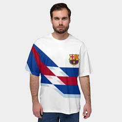 Футболка оверсайз мужская Barcelona geometry sports, цвет: 3D-принт — фото 2
