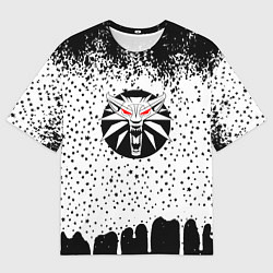 Футболка оверсайз мужская Ведьмак лого средневековье, цвет: 3D-принт