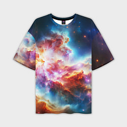 Мужская футболка оверсайз The cosmic nebula