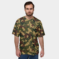 Футболка оверсайз мужская Абстрактный камуфляжный паттерн, цвет: 3D-принт — фото 2