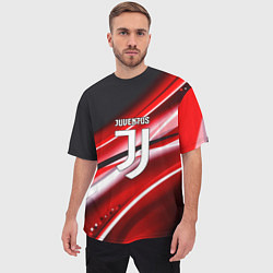 Футболка оверсайз мужская Juventus geometry sport line, цвет: 3D-принт — фото 2