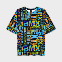 Мужская футболка оверсайз Extreme sport BMX