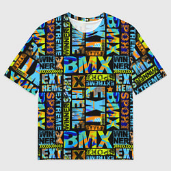 Мужская футболка оверсайз Extreme sport BMX