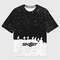 Мужская футболка оверсайз Skillet rock music band