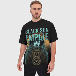 Футболка оверсайз мужская Black sun empire - neurofunk, цвет: 3D-принт — фото 2