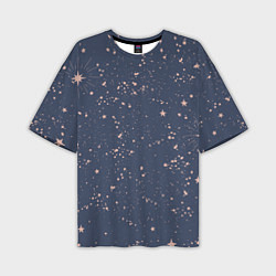 Мужская футболка оверсайз Космическое поле звёзд