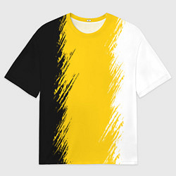 Футболка оверсайз мужская Имперский флаг России штрихи, цвет: 3D-принт