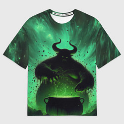Футболка оверсайз мужская Бог разложения Нургл нейросеть, цвет: 3D-принт