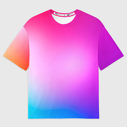 Мужская футболка оверсайз Colorful gradient