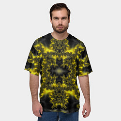 Футболка оверсайз мужская Геометрические фракталы, цвет: 3D-принт — фото 2