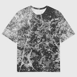 Мужская футболка оверсайз Абстракция - серый антрацит