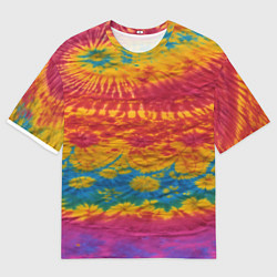 Футболка оверсайз мужская Тай-даечка, цвет: 3D-принт