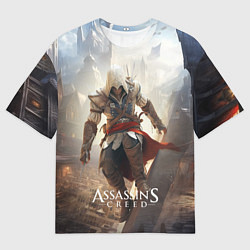 Футболка оверсайз мужская Assassins creed старинный город, цвет: 3D-принт