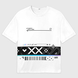 Футболка оверсайз мужская Printstream white - скин CS, цвет: 3D-принт