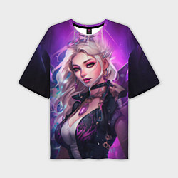 Футболка оверсайз мужская League of Legends Kaisa Kda style, цвет: 3D-принт