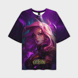 Мужская футболка оверсайз League of Legends Kaisa Kda style