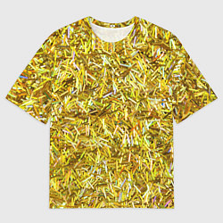 Мужская футболка оверсайз Золотые ленточки