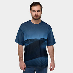 Футболка оверсайз мужская Дюна - звездное небо, цвет: 3D-принт — фото 2