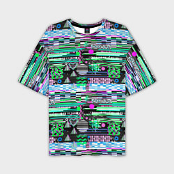 Мужская футболка оверсайз Abstract color pattern
