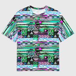 Футболка оверсайз мужская Abstract color pattern, цвет: 3D-принт