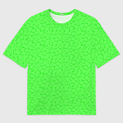 Мужская футболка оверсайз Яркий салатовый кислотный