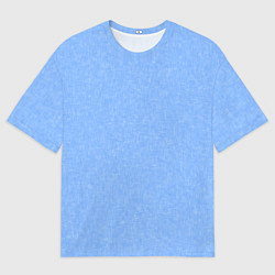 Мужская футболка оверсайз Текстурированный небесный голубой однотонный