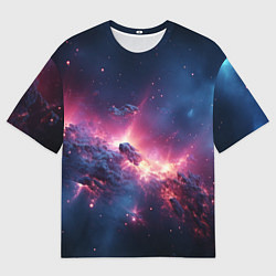 Мужская футболка оверсайз Взрыв в космосе