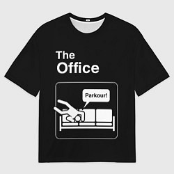 Мужская футболка оверсайз Офис и паркур