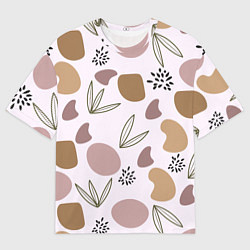 Футболка оверсайз мужская Пятна и семена, цвет: 3D-принт