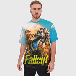 Футболка оверсайз мужская Fallout all, цвет: 3D-принт — фото 2