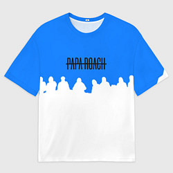 Мужская футболка оверсайз Papa Roach rock bend