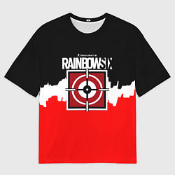 Футболка оверсайз мужская Rainbow six снайпер, цвет: 3D-принт
