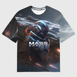 Футболка оверсайз мужская Mass Effect game space, цвет: 3D-принт