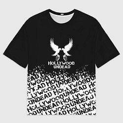 Футболка оверсайз мужская Hollywood Undead rock, цвет: 3D-принт