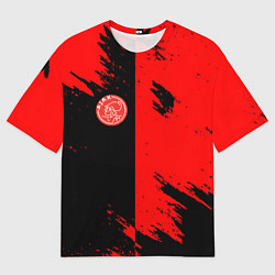 Мужская футболка оверсайз Ajax sport color red