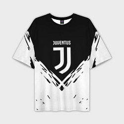 Футболка оверсайз мужская Juventus sport geometry fc club, цвет: 3D-принт