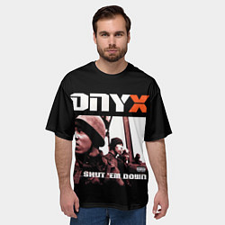 Футболка оверсайз мужская Onyx - shut em down, цвет: 3D-принт — фото 2