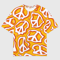 Футболка оверсайз мужская Pattern peace, цвет: 3D-принт