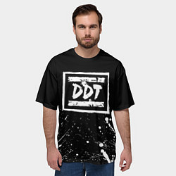 Футболка оверсайз мужская DDT rock group, цвет: 3D-принт — фото 2