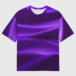 Футболка оверсайз мужская Фиолетовый шелк, цвет: 3D-принт