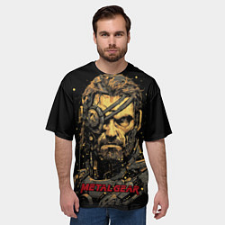 Футболка оверсайз мужская Venom Snake Metal gear game, цвет: 3D-принт — фото 2