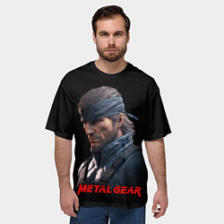Футболка оверсайз мужская Веном Снейк из игры Metal gear, цвет: 3D-принт — фото 2