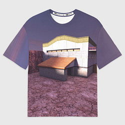 Мужская футболка оверсайз Counter Strike 1 6 de nuke