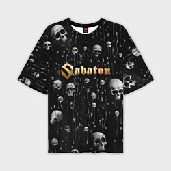 Футболка оверсайз мужская Sabaton - rock, цвет: 3D-принт